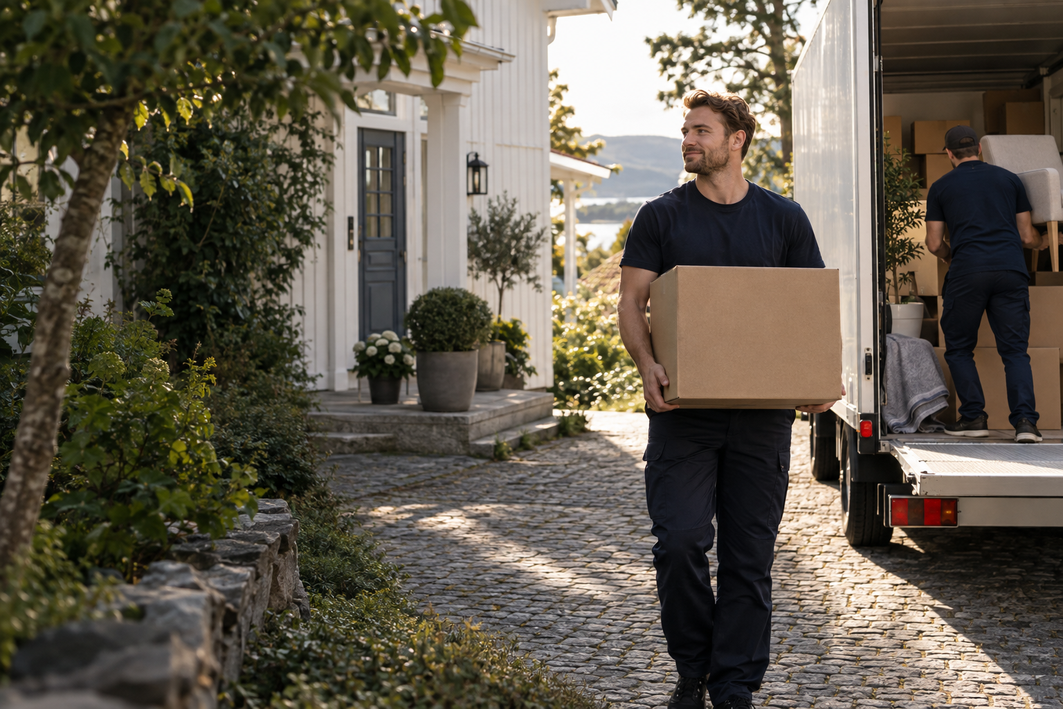 Flyttom team helping with a home move